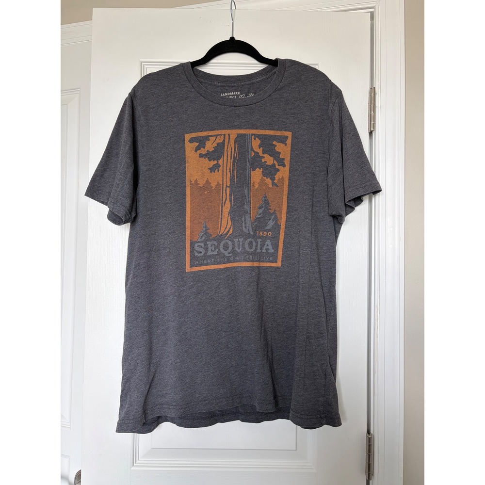 Landmark Project Sequoia National Park Graphic Tee Gray Mens XL Outdoor Goods
